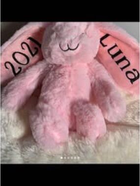 Plush Pink Bunny Stuffed Animal